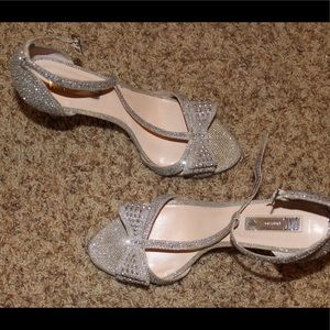 Sparkling Silver Stilettos